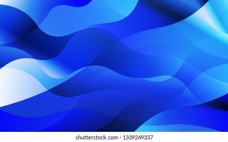 Wave Abstract Background. For Futuristic Ad, Booklets. Vector Illustration with Color Gradient.