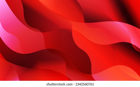 Wave Abstract Background. For Futuristic Ad, Booklets. Vector Illustration with Color Gradient.