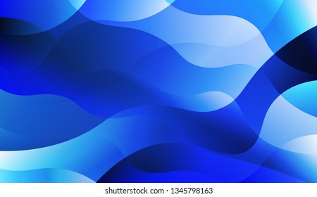 Wave Abstract Background. For Futuristic Ad, Booklets. Vector Illustration with Color Gradient.