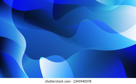 Wave Abstract Background. For Futuristic Ad, Booklets. Vector Illustration with Color Gradient.