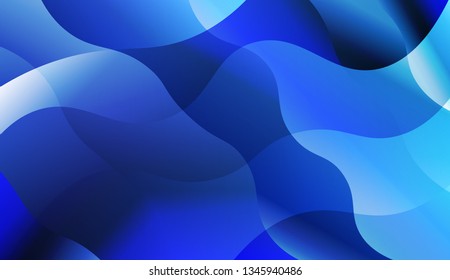 Wave Abstract Background. For Futuristic Ad, Booklets. Vector Illustration with Color Gradient.