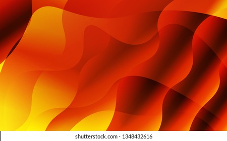 Wave Abstract Background. For Futuristic Ad, Booklets. Vector Illustration with Color Gradient.