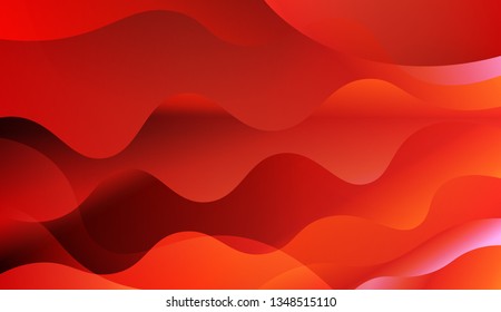 Wave Abstract Background. For Futuristic Ad, Booklets. Vector Illustration with Color Gradient.