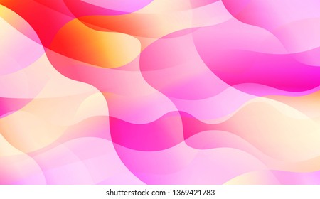 Wave Abstract Background with line, geometric shape. Creative Gradient Background. For Greeting Card, Brochure, Banner Calendar. Vector Illustration