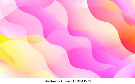 Wave Abstract Background with line, geometric shape. Creative Gradient Background. For Greeting Card, Brochure, Banner Calendar. Vector Illustration
