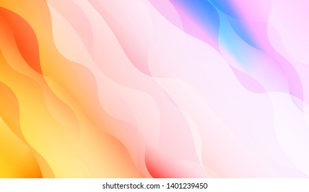 Wave Abstract Background with line, geometric shape. Creative Gradient Background. For Greeting Card, Brochure, Banner Calendar. Vector Illustration