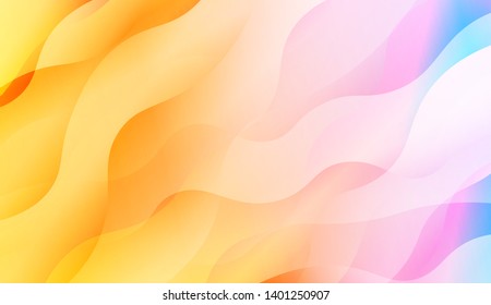 Wave Abstract Background with line, geometric shape. Creative Gradient Background. For Greeting Card, Brochure, Banner Calendar. Vector Illustration