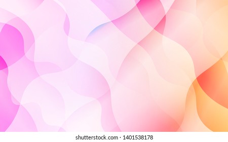 Wave Abstract Background with line, geometric shape. Creative Gradient Background. For Greeting Card, Brochure, Banner Calendar. Vector Illustration