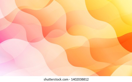 Wave Abstract Background with line, geometric shape. Creative Gradient Background. For Greeting Card, Brochure, Banner Calendar. Vector Illustration