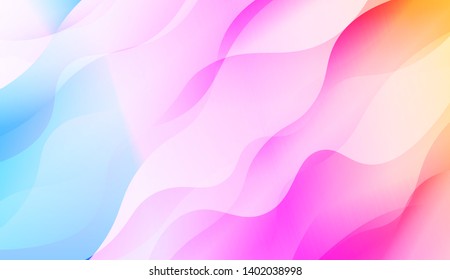 Wave Abstract Background with line, geometric shape. Creative Gradient Background. For Greeting Card, Brochure, Banner Calendar. Vector Illustration