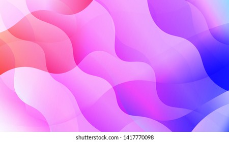Wave Abstract Background with line, geometric shape. Creative Gradient Background. For Greeting Card, Brochure, Banner Calendar. Vector Illustration