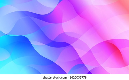 Wave Abstract Background with line, geometric shape. Creative Gradient Background. For Greeting Card, Brochure, Banner Calendar. Vector Illustration