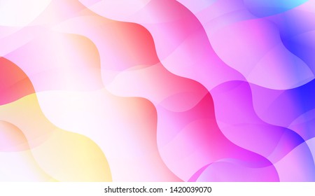 Wave Abstract Background with line, geometric shape. Creative Gradient Background. For Greeting Card, Brochure, Banner Calendar. Vector Illustration