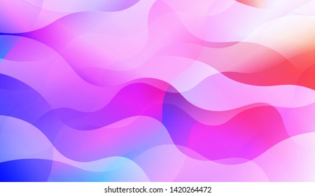 Wave Abstract Background with line, geometric shape. Creative Gradient Background. For Greeting Card, Brochure, Banner Calendar. Vector Illustration