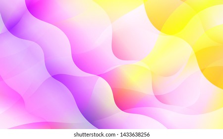 Wave Abstract Background with line, geometric shape. Creative Gradient Background. For Greeting Card, Brochure, Banner Calendar. Vector Illustration