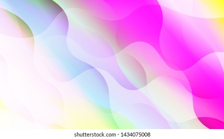 Wave Abstract Background with line, geometric shape. Creative Gradient Background. For Greeting Card, Brochure, Banner Calendar. Vector Illustration