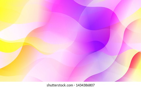 Wave Abstract Background with line, geometric shape. Creative Gradient Background. For Greeting Card, Brochure, Banner Calendar. Vector Illustration