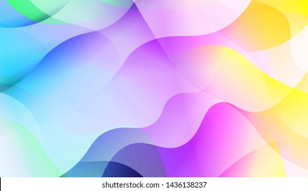 Wave Abstract Background with line, geometric shape. Creative Gradient Background. For Greeting Card, Brochure, Banner Calendar. Vector Illustration