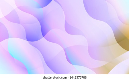 Wave Abstract Background with line, geometric shape. Creative Gradient Background. For Greeting Card, Brochure, Banner Calendar. Vector Illustration