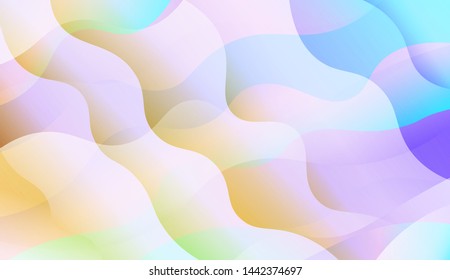 Wave Abstract Background with line, geometric shape. Creative Gradient Background. For Greeting Card, Brochure, Banner Calendar. Vector Illustration