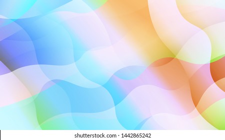 Wave Abstract Background with line, geometric shape. Creative Gradient Background. For Greeting Card, Brochure, Banner Calendar. Vector Illustration