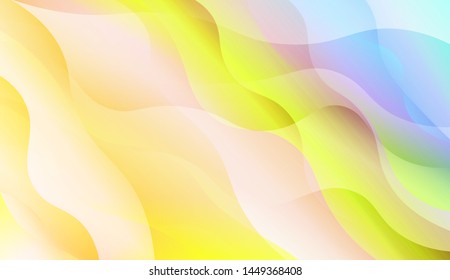 Wave Abstract Background with line, geometric shape. Creative Gradient Background. For Greeting Card, Brochure, Banner Calendar. Vector Illustration