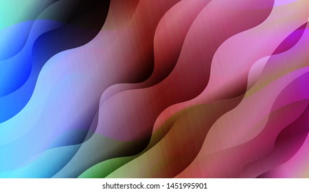 Wave Abstract Background with line, geometric shape. Creative Gradient Background. For Greeting Card, Brochure, Banner Calendar. Vector Illustration