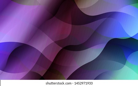 Wave Abstract Background with line, geometric shape. Creative Gradient Background. For Greeting Card, Brochure, Banner Calendar. Vector Illustration