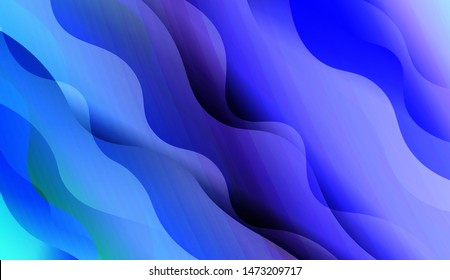 Wave Abstract Background with line, geometric shape. Creative Gradient Background. For Greeting Card, Brochure, Banner Calendar. Vector Illustration