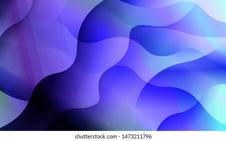 Wave Abstract Background with line, geometric shape. Creative Gradient Background. For Greeting Card, Brochure, Banner Calendar. Vector Illustration