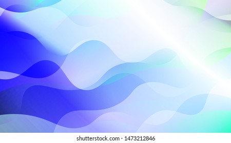 Wave Abstract Background with line, geometric shape. Creative Gradient Background. For Greeting Card, Brochure, Banner Calendar. Vector Illustration