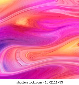 Wave abstract background. Marbling, acylic paint texture