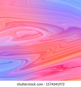 Wave abstract background. Marbling, acylic paint texture