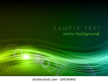 wave abstract background on the dark