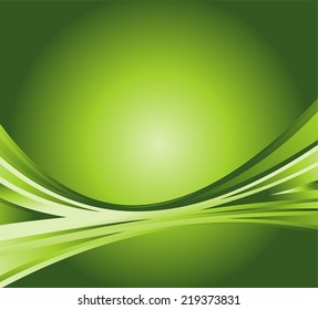 Wave abstract background on the green