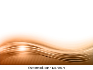 wave abstract background on the white