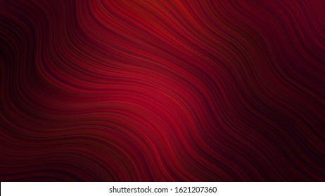 Wave abstract background in red colors. Curve backdrop for web design