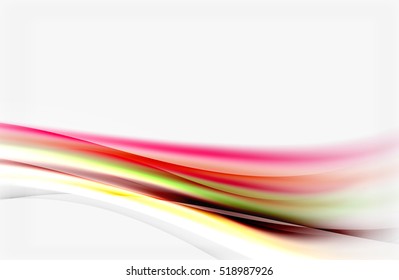 Wave abstract background, vector