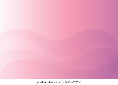 Wave Abstract Background Vector Illustration in Pink Color
