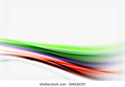 Wave abstract background, vector template