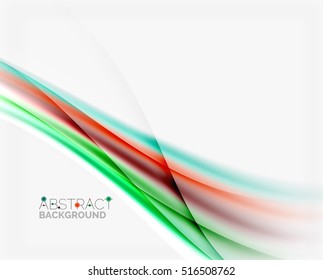 Plano de fundo abstrato da onda, modelo de vetor