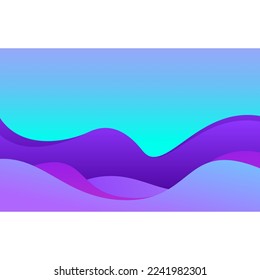 Wave Abstract Background. Abstract Wallpaper fun color. papercut