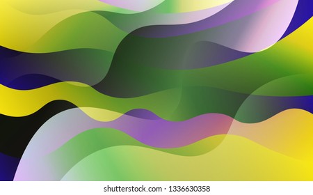 Wave Abstract Background. For Your Design Ad, Banner, Cover Page. Vector Illustration with Color Gradient