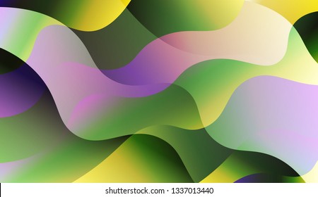 Wave Abstract Background. For Your Design Ad, Banner, Cover Page. Vector Illustration with Color Gradient