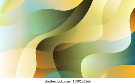 Wave Abstract Background. For Your Design Ad, Banner, Cover Page. Vector Illustration with Color Gradient