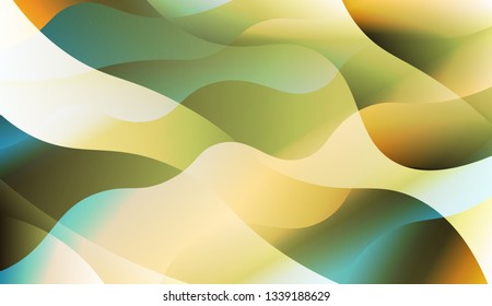 Wave Abstract Background. For Your Design Ad, Banner, Cover Page. Vector Illustration with Color Gradient