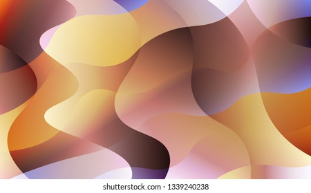 Wave Abstract Background. For Your Design Ad, Banner, Cover Page. Vector Illustration with Color Gradient