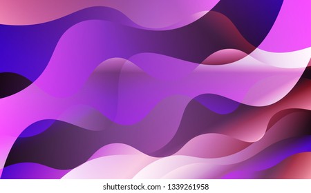 Wave Abstract Background. For Your Design Ad, Banner, Cover Page. Vector Illustration with Color Gradient