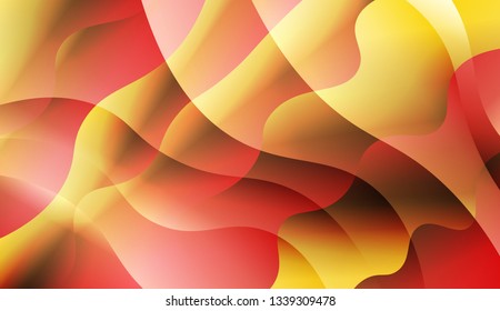 Wave Abstract Background. For Your Design Ad, Banner, Cover Page. Vector Illustration with Color Gradient