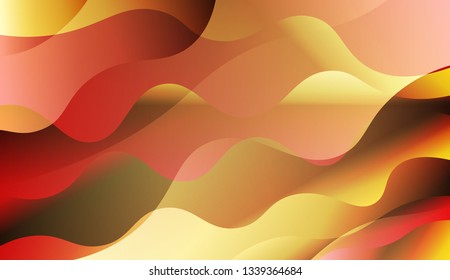 Wave Abstract Background. For Your Design Ad, Banner, Cover Page. Vector Illustration with Color Gradient
